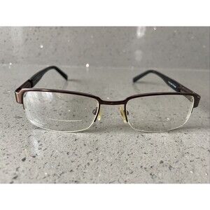 Safilo Eyeglasses Elasta 7173 01j0 52-18-140 Brown Bronze Metal FRAMES ONLY